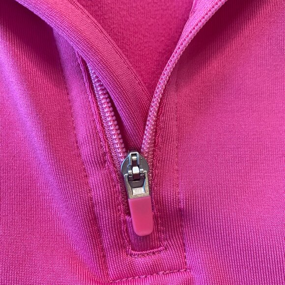 Nike Pro-Combat Dri-Fit 1/4 Zip Long Sleeve Womens Fitted Pullover Shirt- L-New - Picture 10 of 12